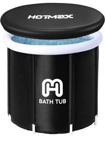 lot 14198 image: HotMax Portable Ice Bath Tub for Recovery, Cold Plunge Tub for Athletes, Ice Bath for Adults, Ice Barrel Cold Water Therapy Bath, Freestanding SPA Bathtub (31.5x31.5x29.5 inches)