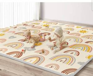 lot 14248 image: Baby Play Mat for Floor, 0.6 Thicken 79 X 71 inch Extra Large Baby Floor Playmat, Foldable Foam Play Mat for Babies and Toddlers, Infants, Waterproof Reversible Crawling Mat for Baby Indoor Outdoor