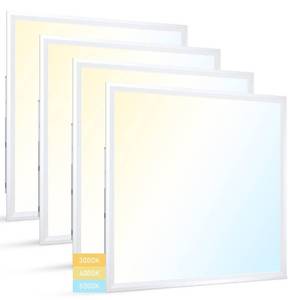lot 14256 image: Aphyni 2x2 LED Flat Panel Light - 40W 4400LM 3000K4000K5000K Selectable Color Temperature 2x2 LED Light Drop Ceiling Triac Dimming 120V Lay in for Office Fluorescent Replacement ETLDLC-4 Pack Retail $120