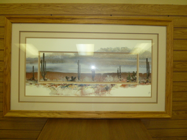 lot 62 image: Triple Matted SOUTHWESTERN THEME WALL ART