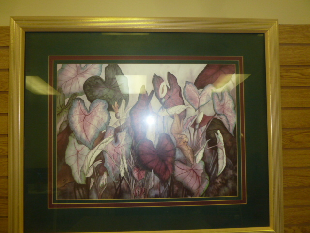 lot 59 image: LARGE WALL ART FLOWERS