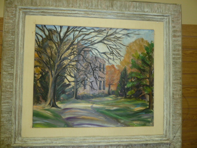 lot 57 image: LARGE OIL PAINTING