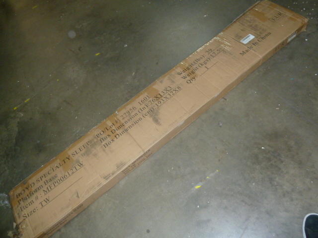 lot 72 image: BOYD SPECIALTY SLEEP TWIN SIZE PLATFORM BASE