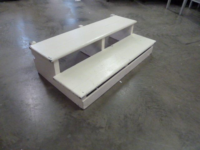 lot 235 image: WOODEN TWO STAIR STEPS