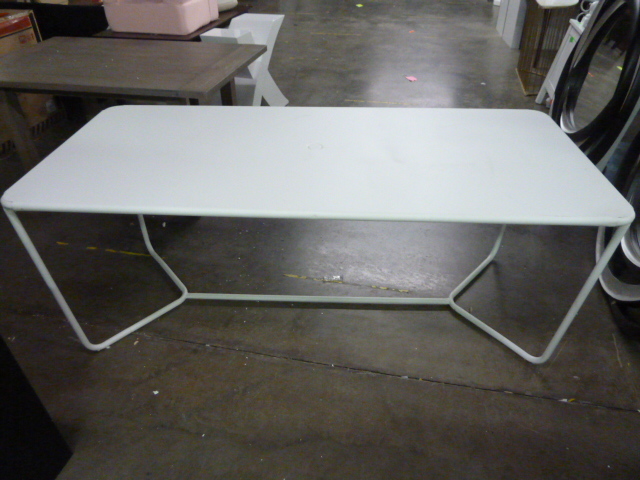 lot 226 image: LARGE METAL TABLE - HAS SOME SCRATCHES