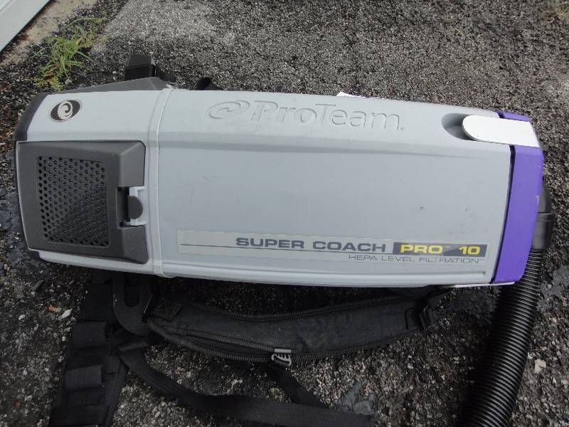 lot 927 image: Super Coach Pro 10 Hepa Backpack Vacuum