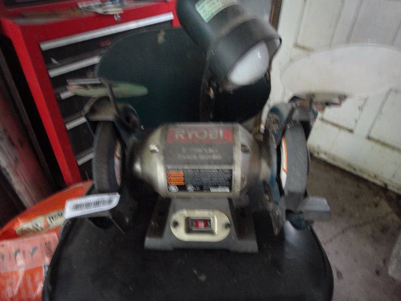 lot 223 image: Ryobi Bench Grinder