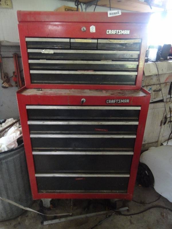 lot 948 image: Craftsman Tool Chest Contents Included