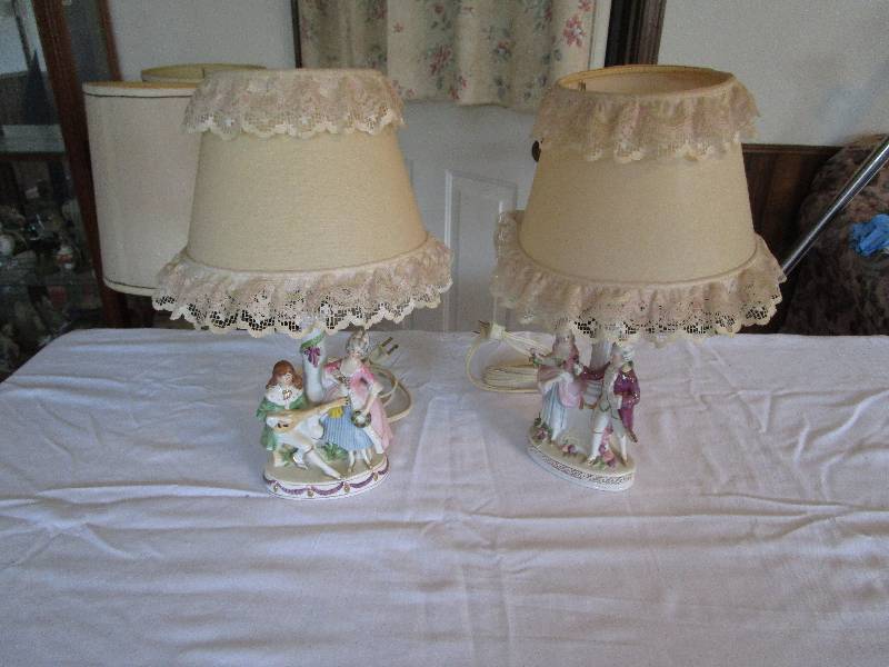 lot 173 image: Pair of Antique Lamps