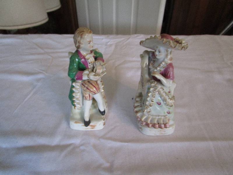 lot 175 image: Antique Bone China Figurines