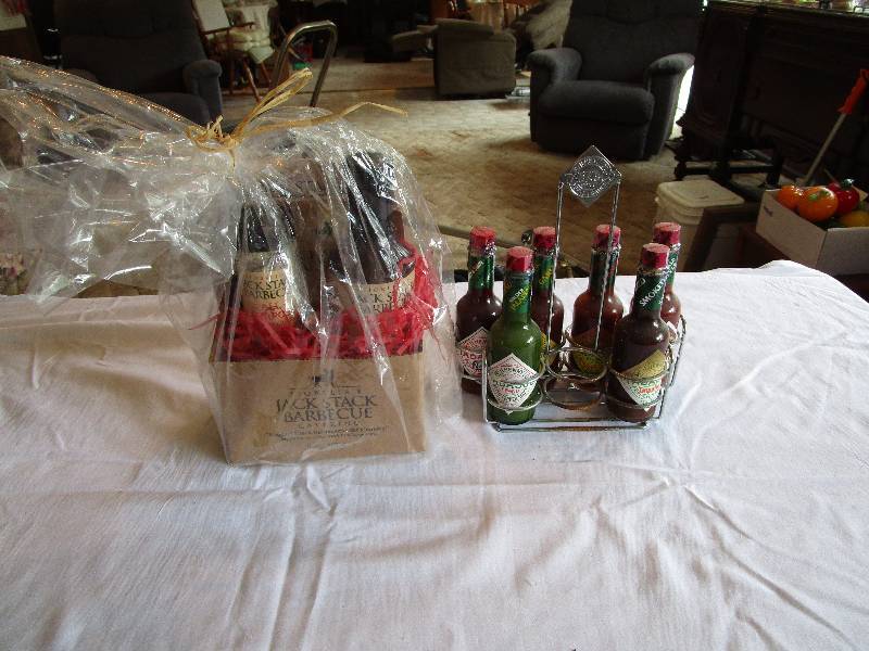lot 268 image: Lot of Tabasco and BBQ Sauces