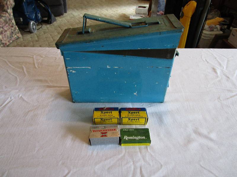 lot 145 image: Random .22 Ammo and Ammo Box
