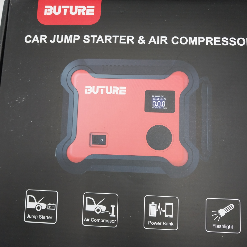 Portable Car Jump Starter with Air Compressor, BUTURE 150PSI 4500A
