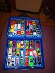 Lot of Hot Wheels and Case