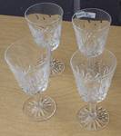 Lot of 4 Crystal Glasses - Waterford