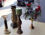 Lot of four candle holders - Very neat home décor!