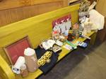 Assorted Décor and Housewares - (bench not included) - Shocker T-Shirt XL, Candle Holders, Hand Mirrors, Clock Radio, etc 