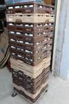 Approx 280 Coffee Cups w/ trays on rack/cart (14 trays of 20 - did not check each tray for broken cups) - Schonwald - Germany 6027