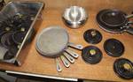 Stainless Steel Insert w/ Skillets and Burger Presses