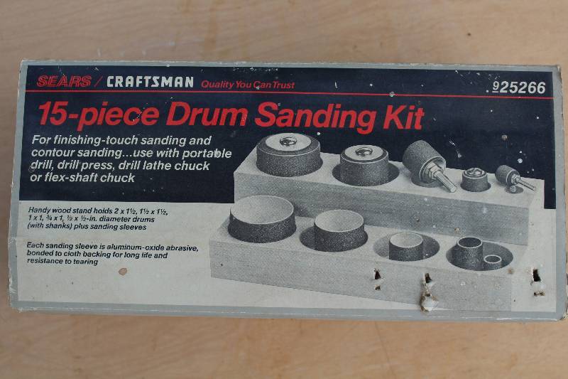 lot 2177 image: Craftsman Drum Sanding Kit w wood stand (partial) - See photos