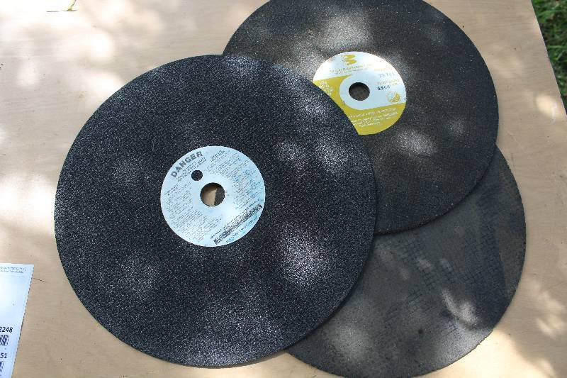 lot 2246 image: Lot of 3 - Abrasive Cut Off Wheels - Almost 14 in Diameter