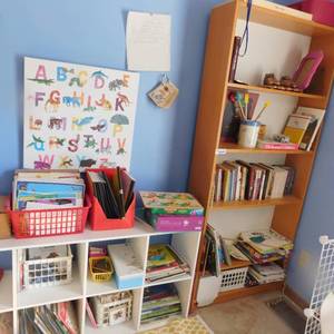 lot 5125 image: Bookshelf &  Toy Cubby