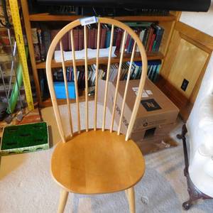 lot 5145 image: Blonde Wood Chairs (2).