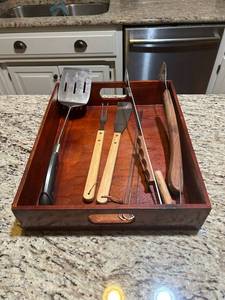 lot 5260 image: Grilling Tools and Tray
