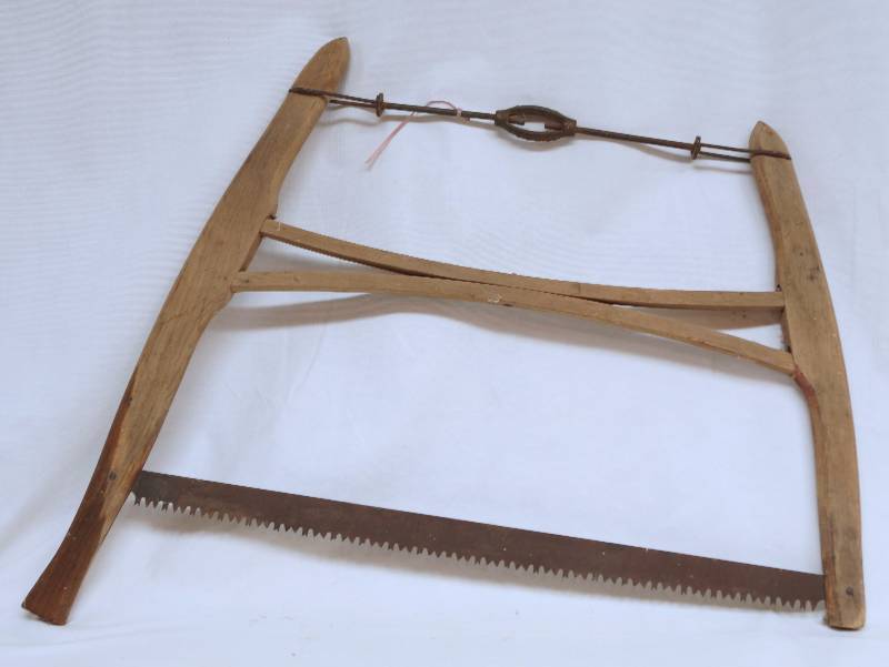 Vintage SAMSON Wood Frame Bow Saw - w/ blade - P.S. & W. CO. Great ...