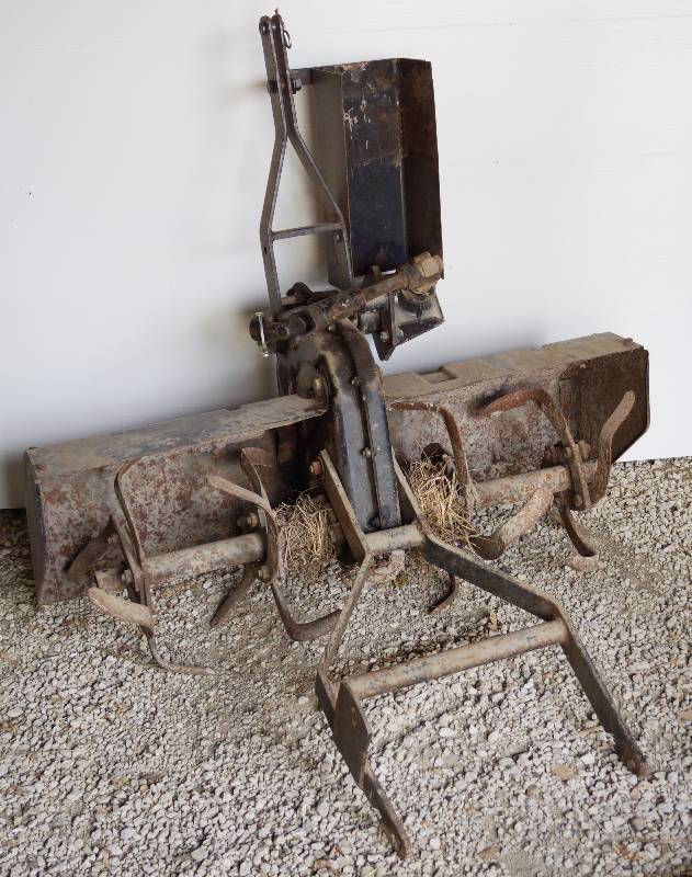 lot 6144 image: FORD Tiller for Lawn Tractor - WORKS w PTO linkage