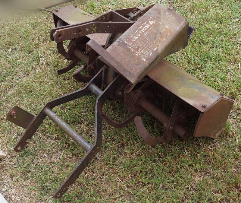 lot 6145 image: FORD Tiller for lawn tractor - unknown working condition