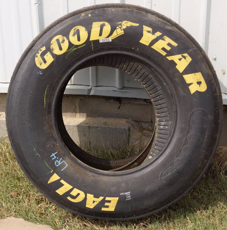 lot 6036 image: Race Car  NASCAR Tire - USED EAGLE GOODYEAR - Sweet memorabilia
