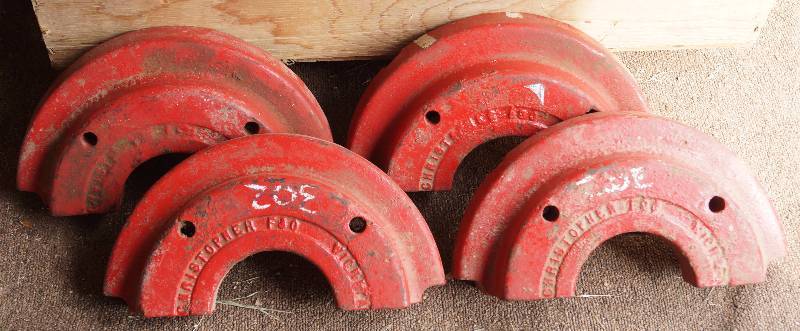 lot 6050 image: Set of 2 Tractor Weights - CHRISTOPHER  - WICHITA, KS - Awesome