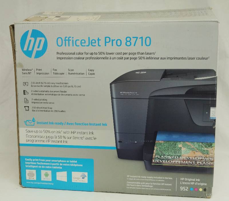 lot 6072 image: Wireless Officejet Pro 8710 Professional Color Printer - BRAND NEW