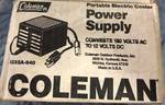 Coleman Portable Electric Power Supply / Converter 120 Volts to 12 Volts DC M# 5232A-640 - in box! Like New!!!