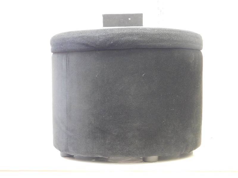 lot 9078 image: 15 Tall.  18 Round.  Cloth and Handled Lid.  Micro-Fiber Cloth Cover and cloth Interior.