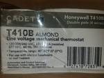 Almond Line Voltage Mechanical Thermostat
