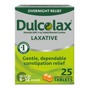 lot 1983 image: Dulcolax Gentle and Predictable Overnight Relief Laxative Tablets - 25ct