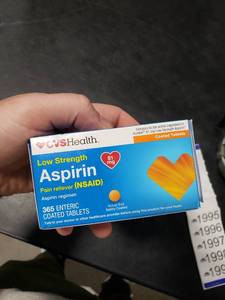 lot 1995 image: Aspirin Low Strength, Enteric  TABLET, COATED