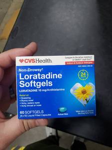 lot 1999 image: Cvs Health Allergy Relief Loratadine 10mg. 24 Hr Relief 60 Softgels