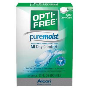 lot 2391 image: Opti-Free Pure Moist Multi-Purpose Disinfecting Solution Travel Pack 2 oz.