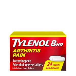 lot 2395 image: Tylenol 8 Hour Arthritis Pain Relief Extended-Release Caplets - Acetaminophen - 24ct
