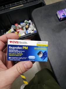 lot 2397 image: CVS Ibuprofen PM 200mg Pain Reliever Nighttime Sleep-aid 80 Caps