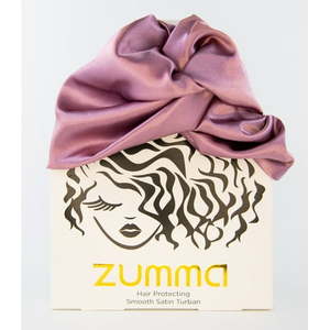lot 2442 image: Zumma Satin Turban Headwrap Dusty Rose Pink