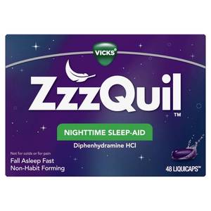 lot 2451 image: ZzzQuil Nighttime Sleep-Aid LiquiCaps - 48ct