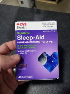 lot 2534 image: Nighttime Sleep Aid 25mg 48 Softgels