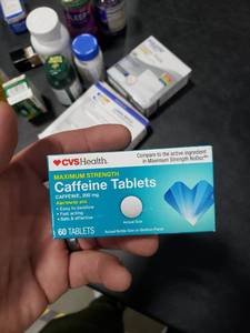 lot 2540 image: CVS 200mg MAXIMUM STRENGTH CAFFEINE TABs 60ct