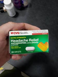 lot 2546 image: Headache Relief Extra Strength  Acetaminophen, Aspirin and Caffeine  TABLET, FILM COATED