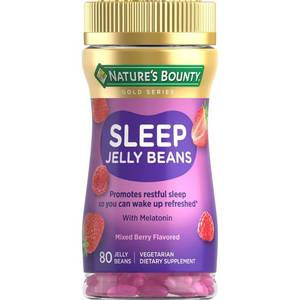 lot 2551 image: Natures Bounty Adult Melatonin Sleep Aid Chewable Jelly Beans - Mixed Berry - 80ct