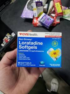 lot 2554 image: Cvs Health Allergy Relief Loratadine 10mg. 24 Hr Relief 60 Softgels